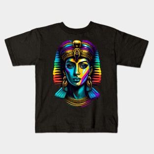 colorful abstract Cleopatra Kids T-Shirt